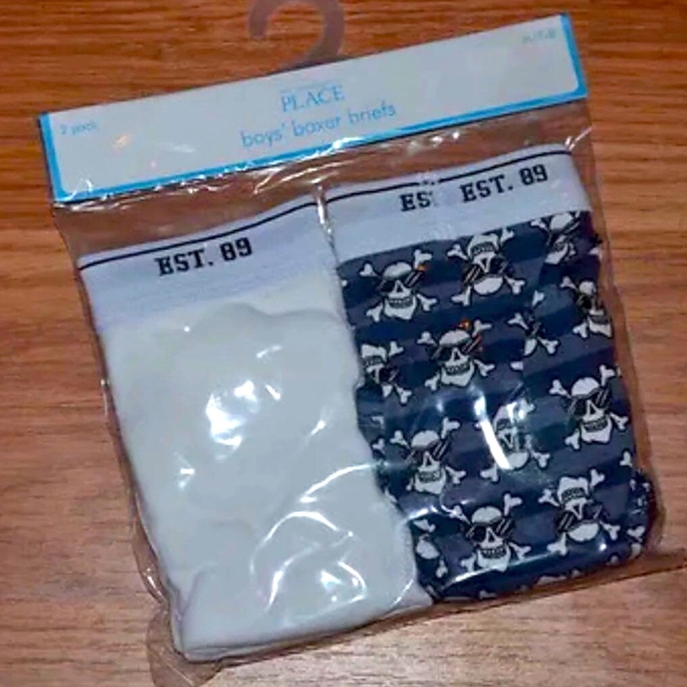 NIP The Childrens Place Boxer Briefs Sz M 7/8